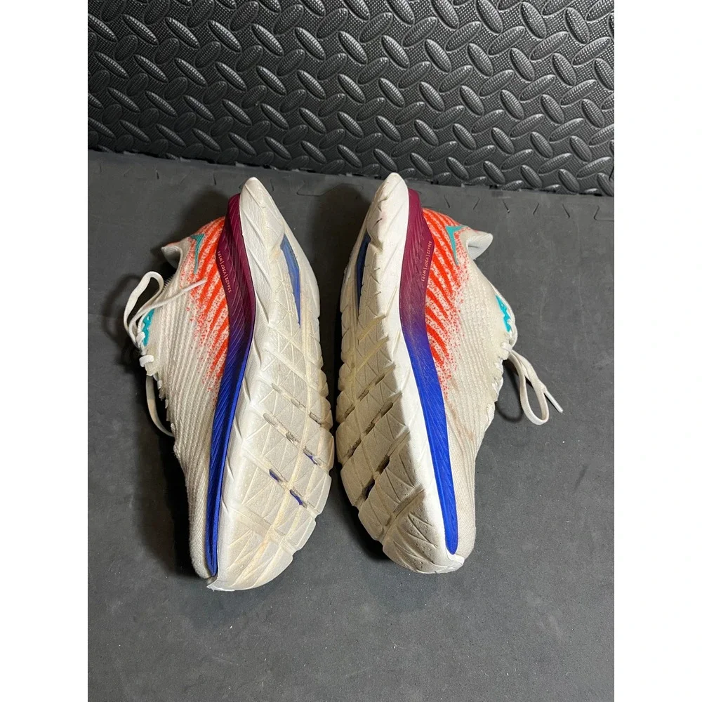 Hoka One‎ One Mach 5 White Flame Running Training Shoes Sneakers Size 11 B